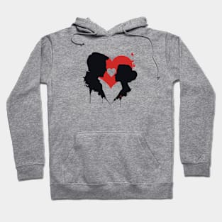 Forever Carried by the Red - Romantic Valentines Day Hoodie